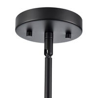 20.75'' Elise Matte Black 3 Light Pendant