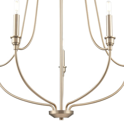 31'' Senoia Modern Gold 5 Light Chandelier