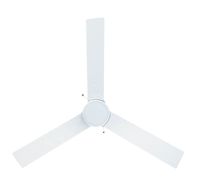 52 Inch Sabio AC White Indoor Ceiling Fan 3-Blade Reversible