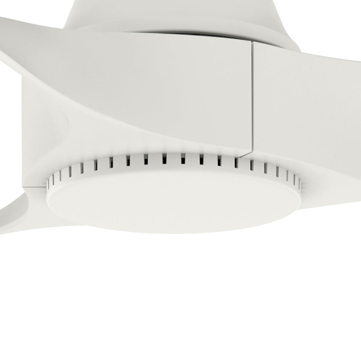 52 inch Mosley Fresh White Damp Rated Ceiling Fan and Wall Control