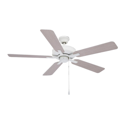 52 Inch Coltstaff AC Alabaster White Indoor Ceiling Fan 5-Blade Reversible