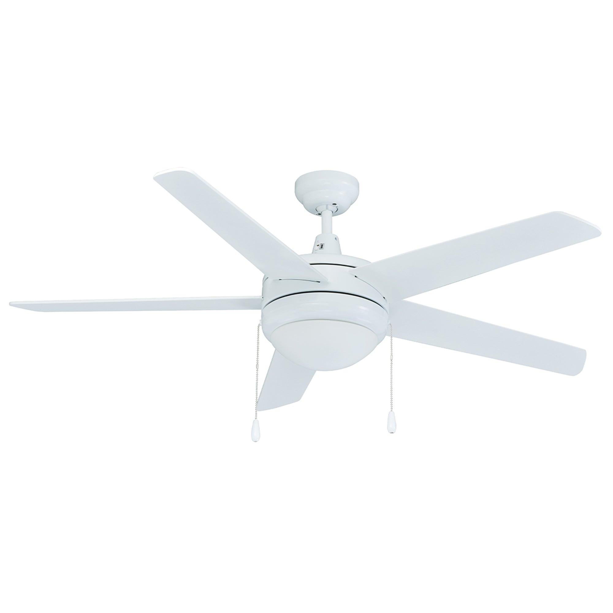 52 Inch Mirage IV AC White Indoor Ceiling Fan 5-Blade Reversible