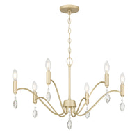 18'' Aureline Aged Silver 6 Light Chandelier