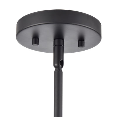 11'' Laphia Matte Black 5 Light Chandelier