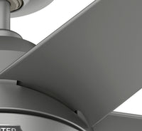 52 inch Skyflow Matte Silver WeatherMax Indoor / Outdoor Ceiling Fan with LED Light Kit and Wall Control