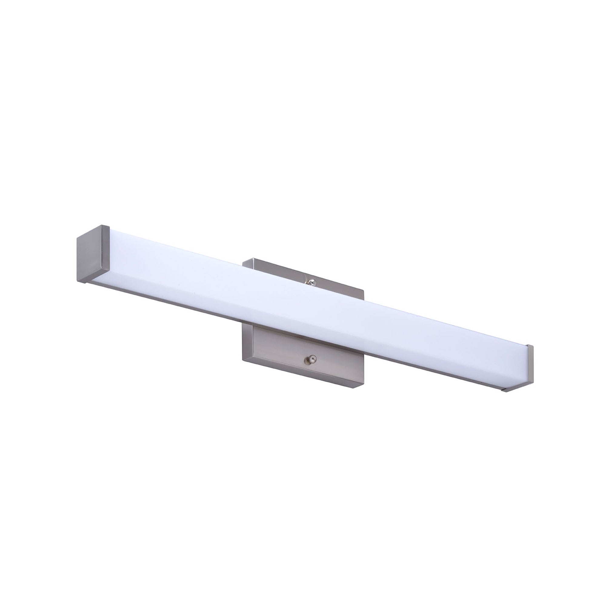 24-inch Brushed Nickel Cylinder Bath Bar Vanity Light