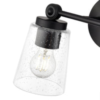 13.5'' Lauryn Matte Black 2 Light Bath Vanity