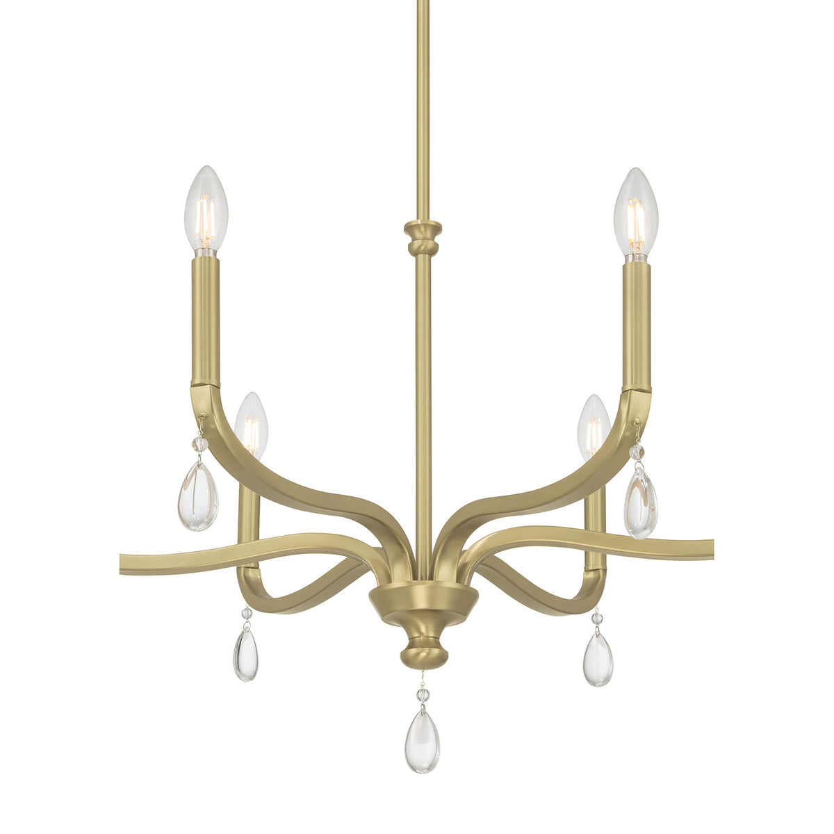19.75'' Viremont Vintage Brass 6 Light Chandelier