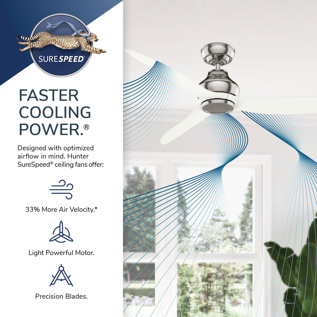 Casablanca 52 inch Eyla ENERGY STAR® Brushed Nickel Ceiling Fan and Wall Control and Handheld Remote