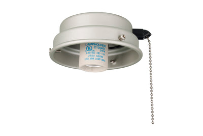 4.5-inch Brushed Pewter Outdoor Fan Light Kit Fitter