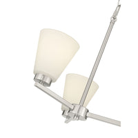 14.75'' Strayhan Brushed Nickel 3 Light Chandelier