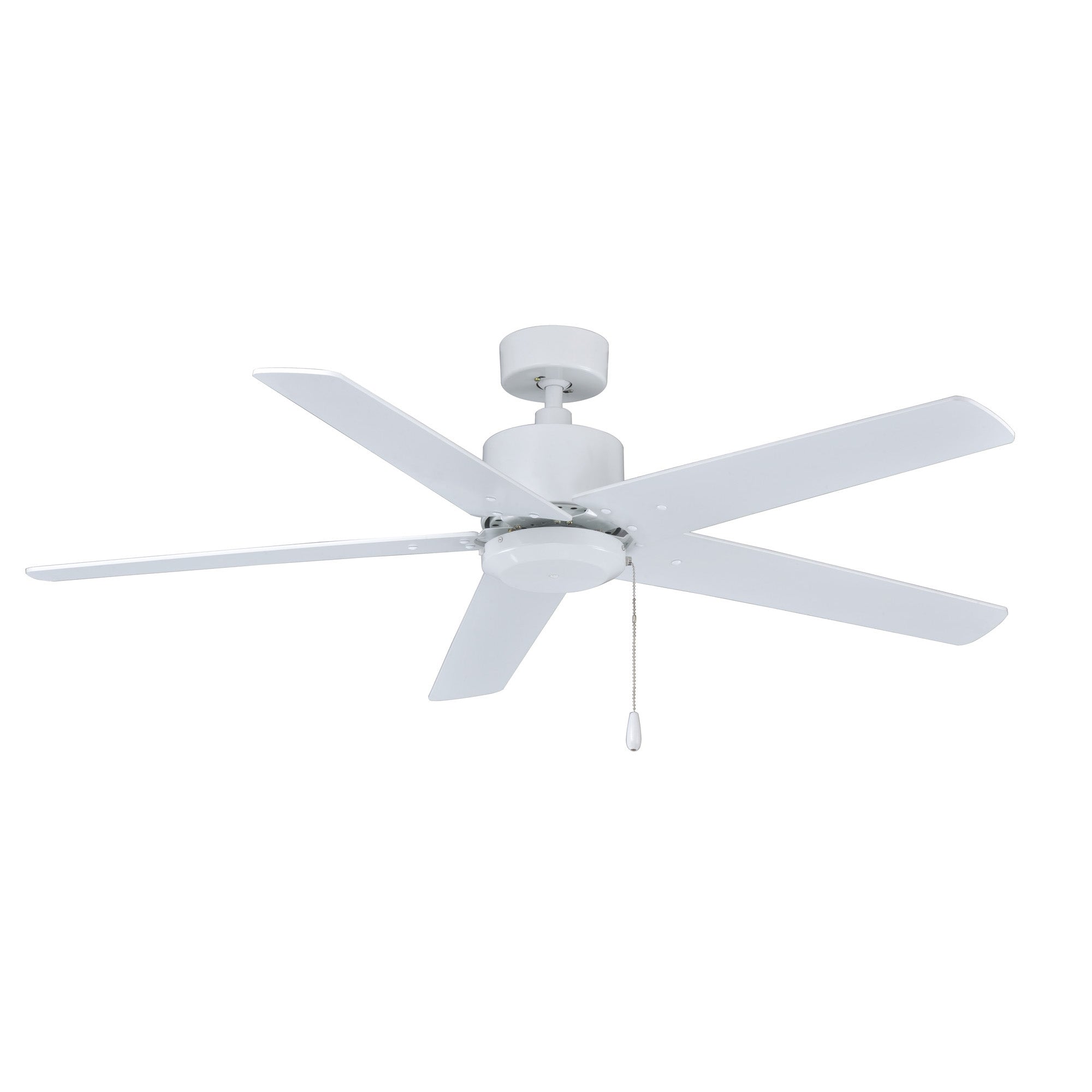 52 Inch Aldea V AC White Indoor Ceiling Fan 5-Blade Reversible