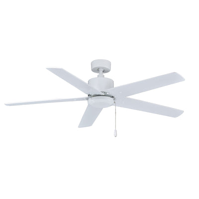 52 Inch Aldea V AC White Indoor Ceiling Fan 5-Blade Reversible