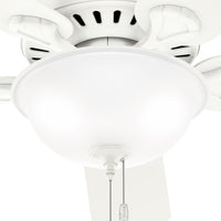 52 inch Pro's Best ENERGY STAR® Fresh White Ceiling Fan with LED Light Kit and Pull Chain