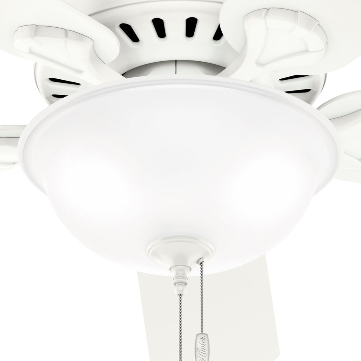 52 inch Pro's Best ENERGY STAR® Fresh White Ceiling Fan with LED Light Kit and Pull Chain