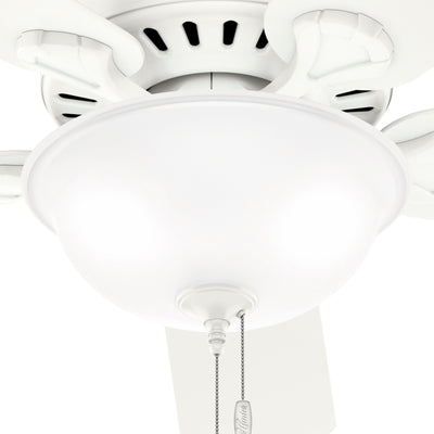 52 inch Pro's Best ENERGY STAR® Fresh White Ceiling Fan with LED Light Kit and Pull Chain
