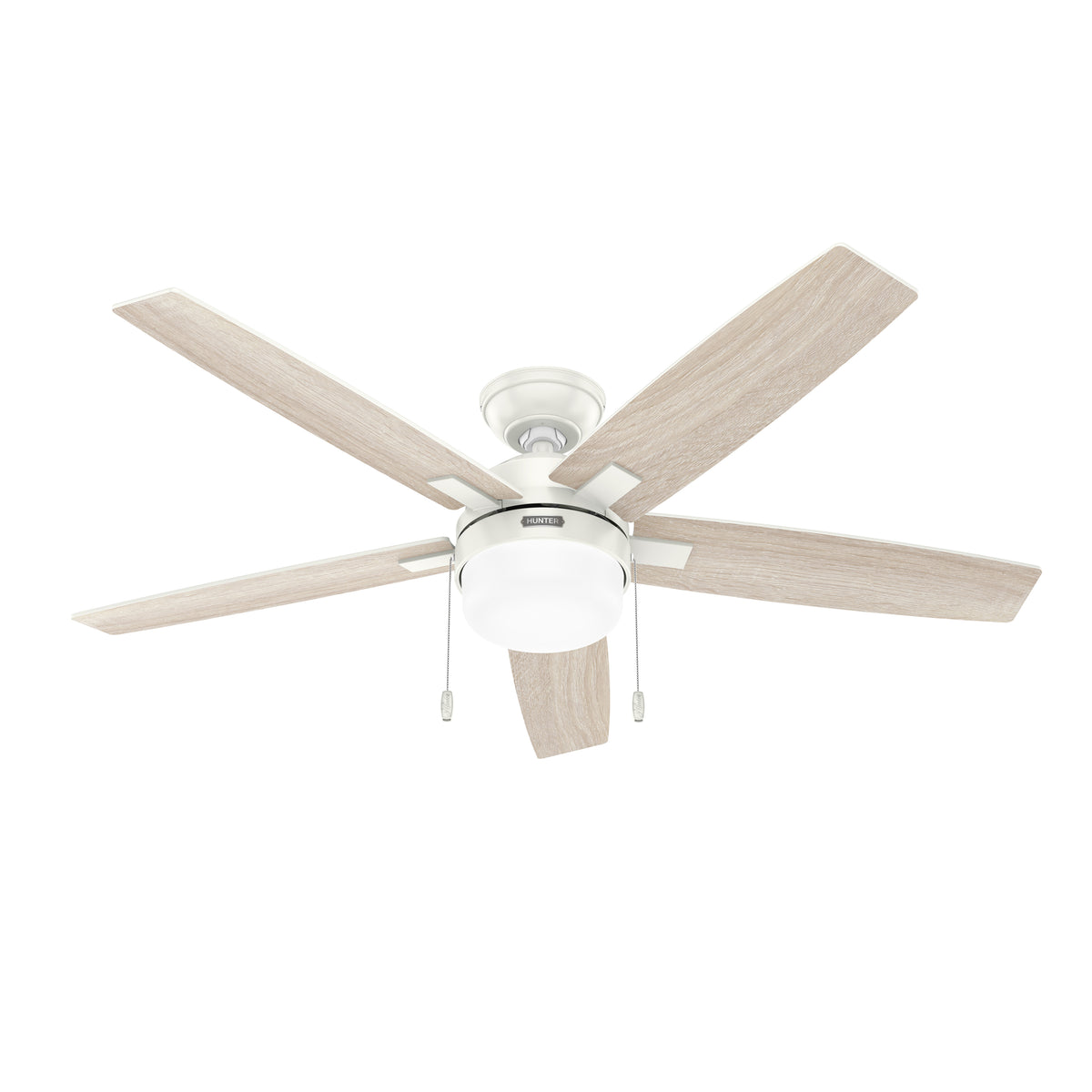 52 inch Anisten ENERGY STAR® Fresh White Ceiling Fan with LED Light Kit and Pull Chain