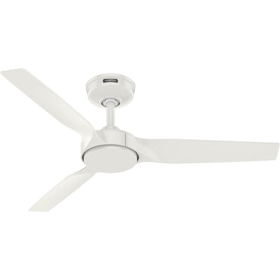 44 inch Zentech Wi-Fi ENERGY STAR® Fresh White Damp Rated Ceiling Fan with LED Light Kit and Handheld Remote