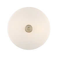 10'' Verlana Modern GoldEtched Opal 2 Light Semi-Flush Mount