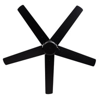 52 Inch Aldea IX AC Matte Black Outdoor Ceiling Fan 5-Blade