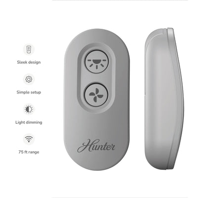 Hunter On-Off Handheld Grey Remote with Receiver