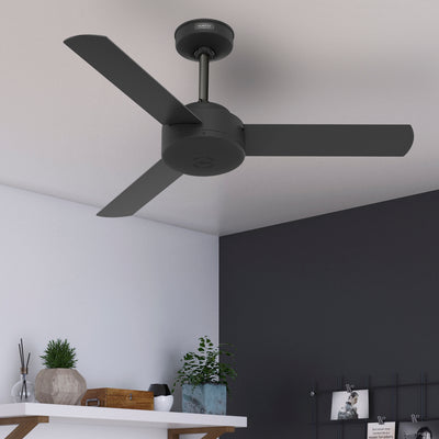 44 inch Presto Matte Black Ceiling Fan and Wall Control