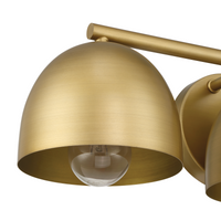 Erling 22-inch 3-light Luxe Gold Vanity Light with Luxe Gold Metal Shade