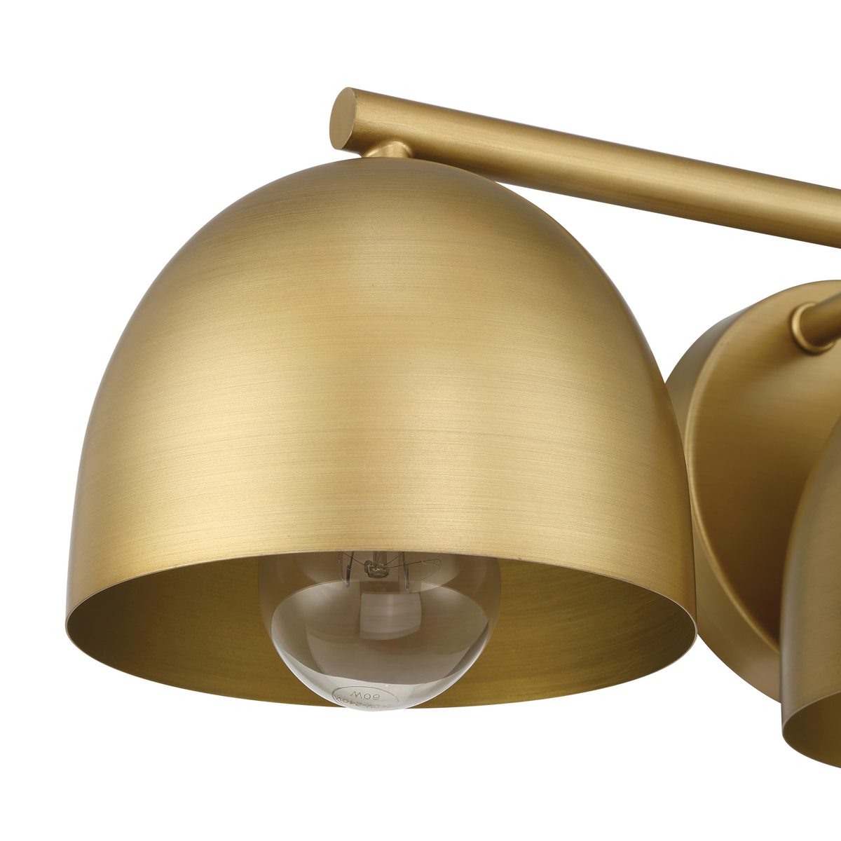 Erling 22-inch 3-light Luxe Gold Vanity Light with Luxe Gold Metal Shade