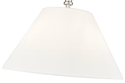 13.25'' Adorra Polished NickelWhite 3 Light Semi-Flush Mount