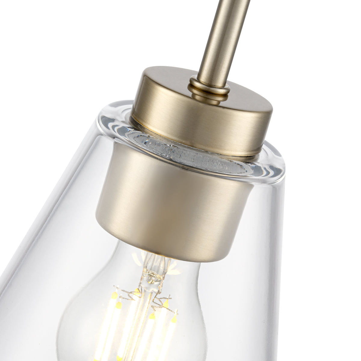 5.75-inch Strayhan Modern Gold 1-Light Clear Glass Pendant Light