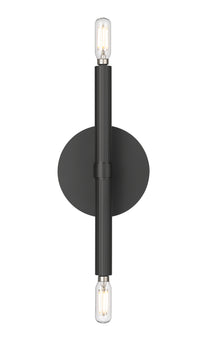 12.25'' Skyva Matte Black 2 Light Wall Sconce