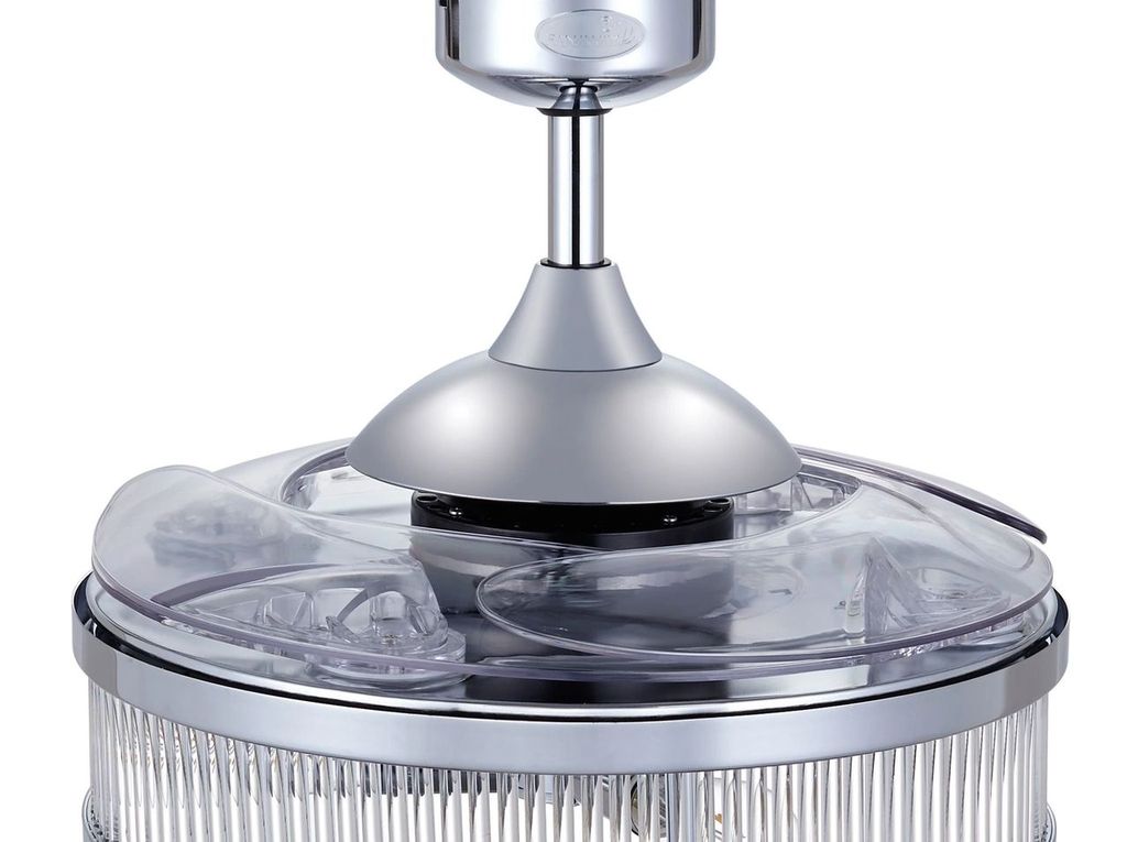 Corbelle 48 Inch 3 Light Chrome Fan with Retractable Blades