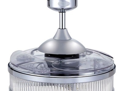 Corbelle 48 Inch 3 Light Chrome Fan with Retractable Blades