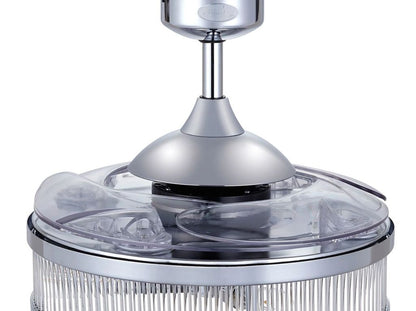 Corbelle 48 Inch 3 Light Chrome Fan with Retractable Blades