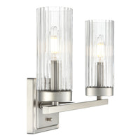 12.5'' Iversen Brushed Nickel 2 Light Bath Vanity