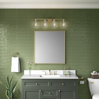 31.75'' Riville Vintage Brass 4 Light Bath Vanity