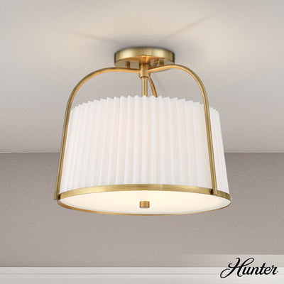 Nolita 5-inch 1-light Alturas Gold Pendant with Cased White Glass