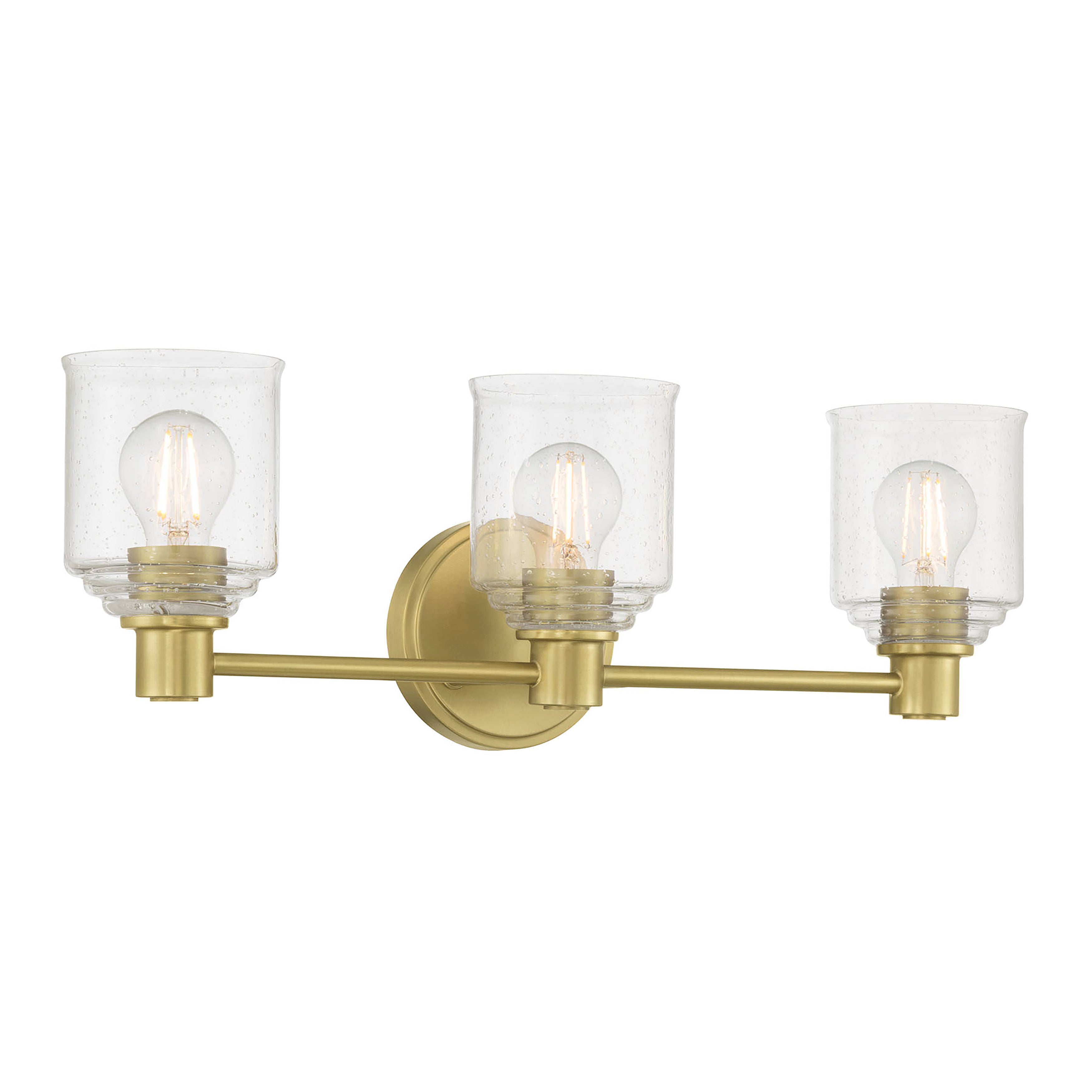 22.5'' Vessair Vintage Brass 3 Light Bath Vanity