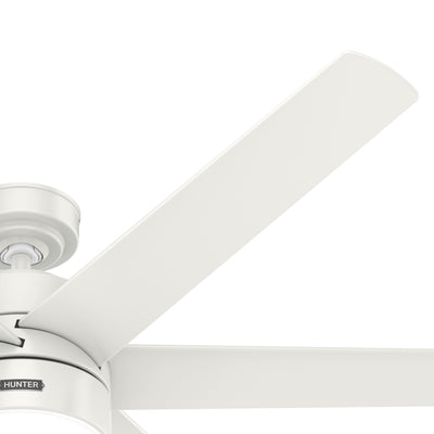 60 inch Solaria ENERGY STAR® Fresh White Damp Rated Ceiling Fan with LED Light Kit and Wall Control