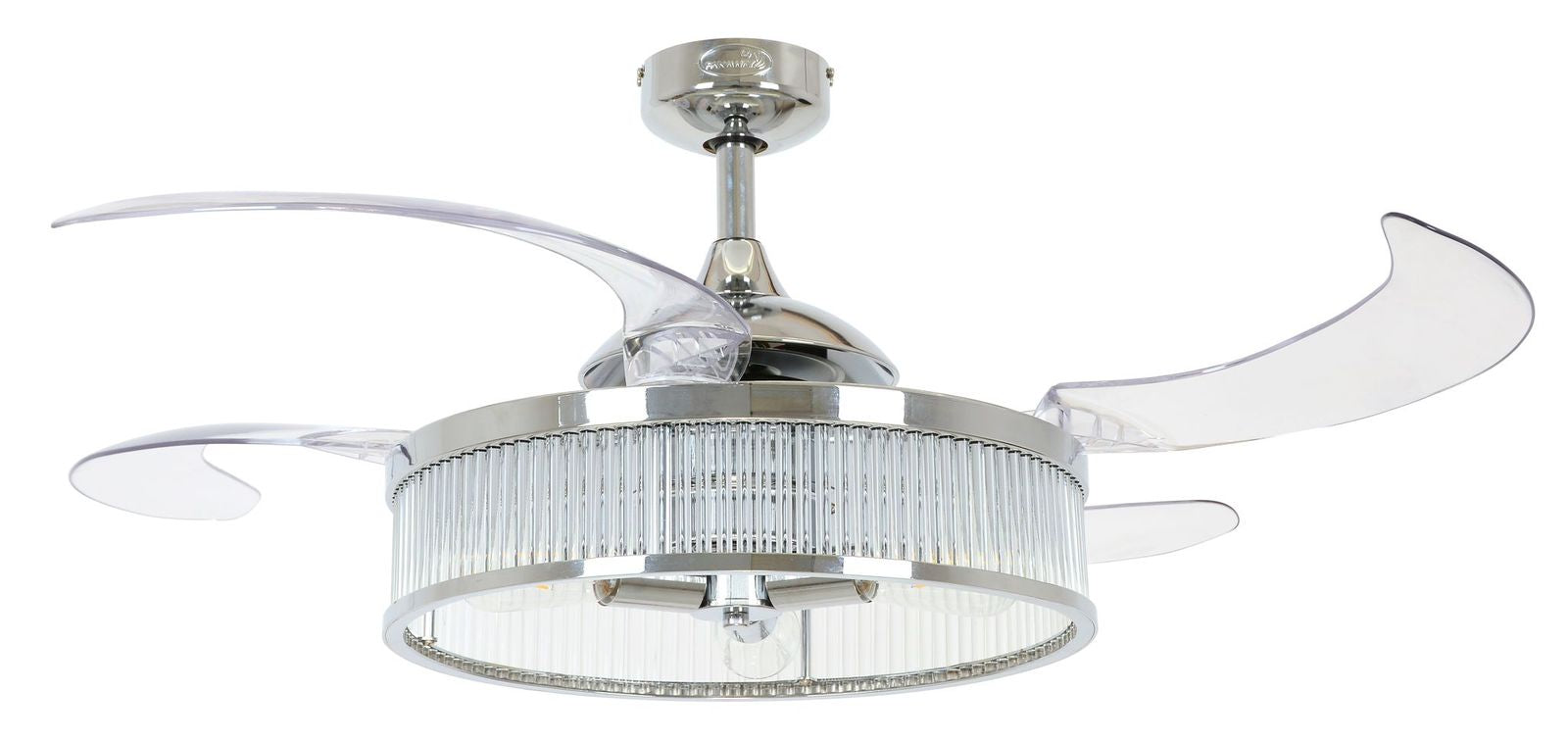 Corbelle 48 Inch 3 Light Chrome Fan with Retractable Blades