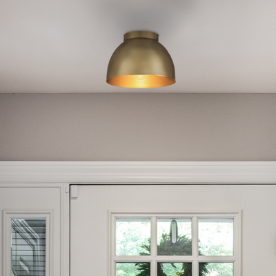 Gatz 6-inch 1-light Brushed Nickel Pendant with Clear Fluted Glass