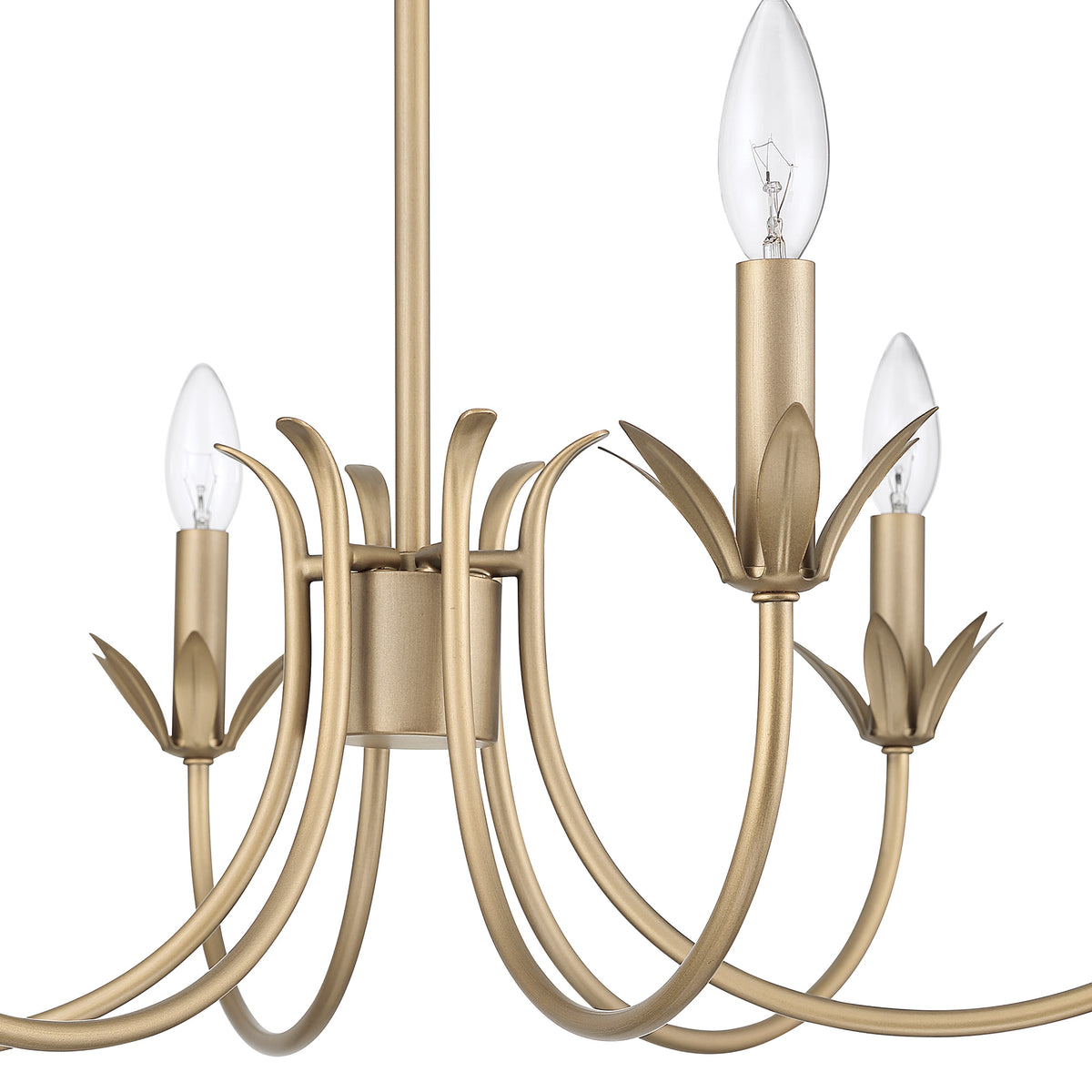 Junie Bud 28-inch 6-light Luxe Gold Chandelier