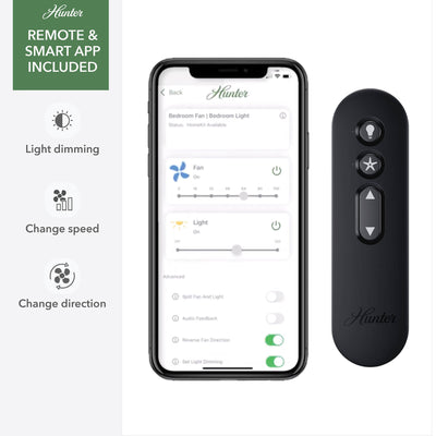 60 inch Aeronaut Wi-Fi ENERGY STAR® Matte Black Damp Rated Ceiling Fan with LED Light Kit and Handheld Remote