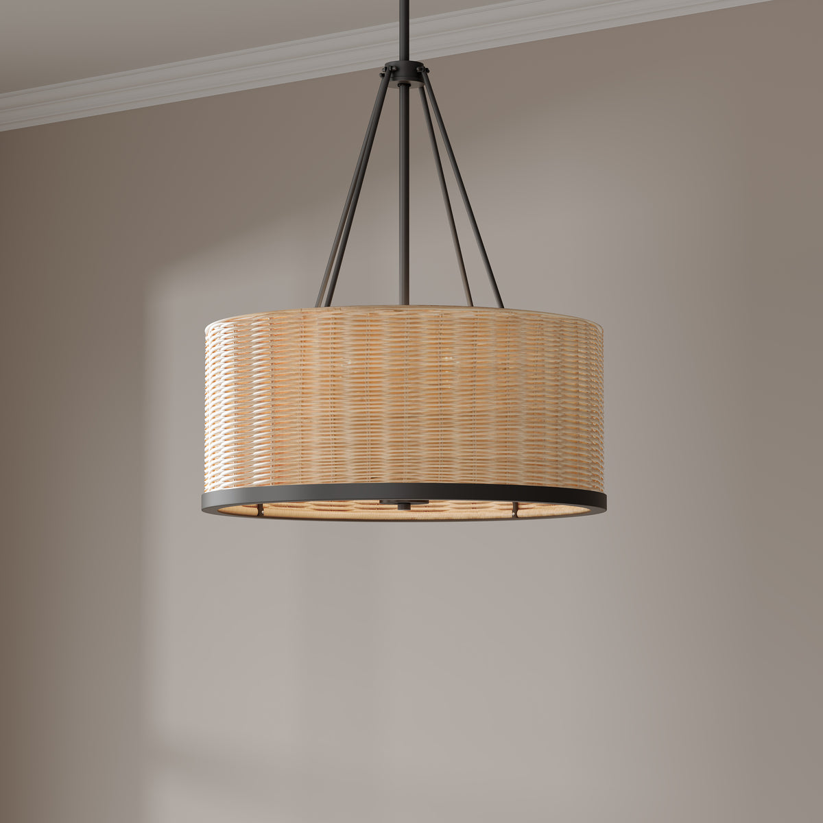26.5'' Namiro Matte Black 6 Light Pendant