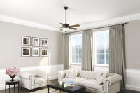 44 inch Swanson ENERGY STAR® New Bronze Ceiling Fan with LED Light Kit and Pull Chain