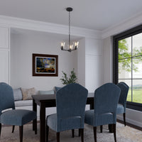 15'' Strayhan Matte Black 3 Light Chandelier