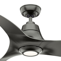 Casablanca 60 inch Stingray ENERGY STAR® Granite Damp Rated Ceiling Fan with LED Light Kit and Handheld Remote