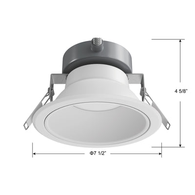 6-inch White Commercial Wall Light with 3-CCT Selectable White