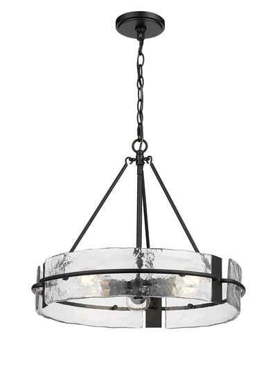17.25'' Rezi Matte Black 3 Light Pendant