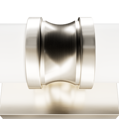 Lenlock 16-inch 2-light Brushed Nickel Vanity Light with Cased White Glass